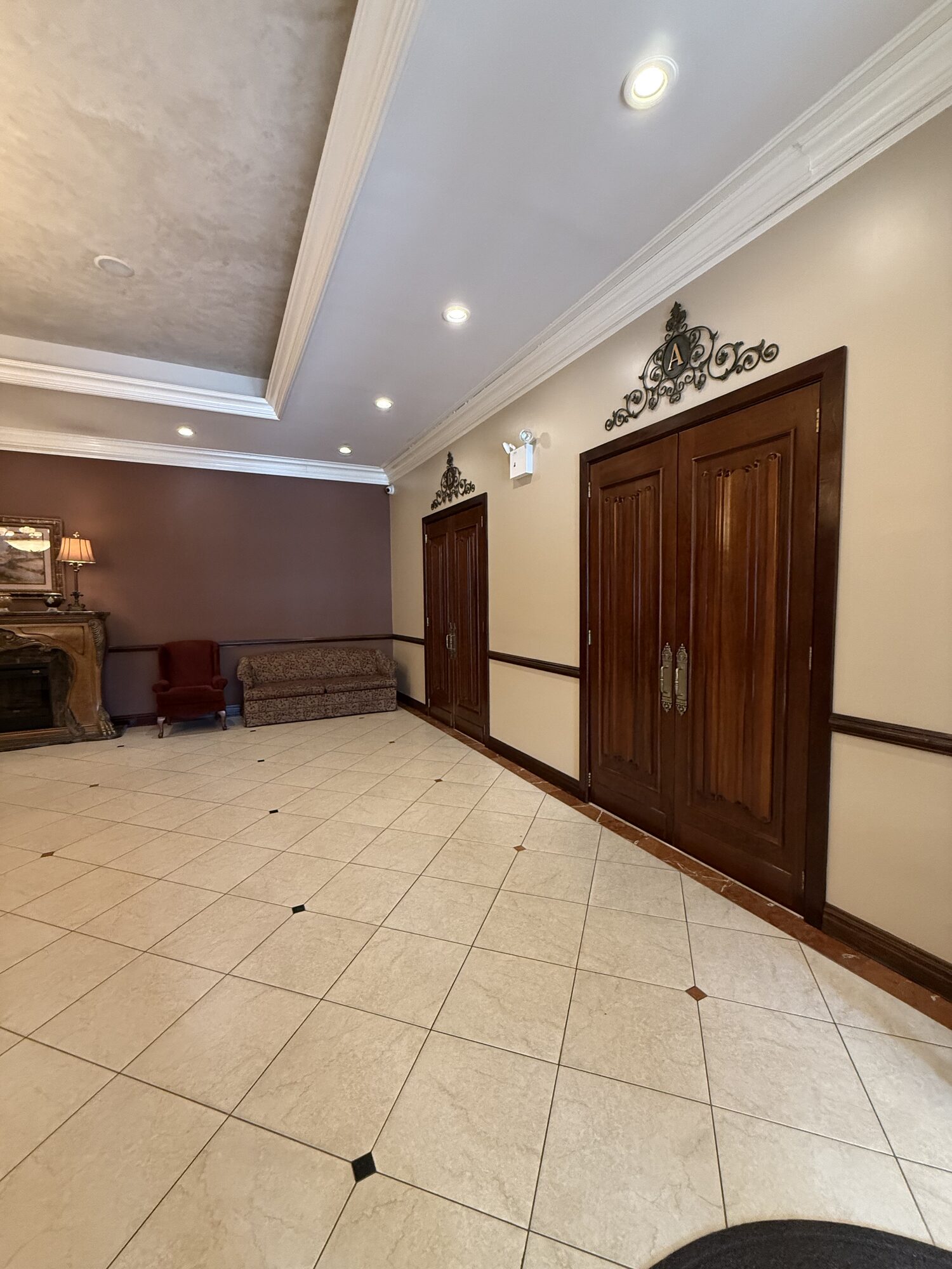 Traditional furnishings and a quiet place to pause.