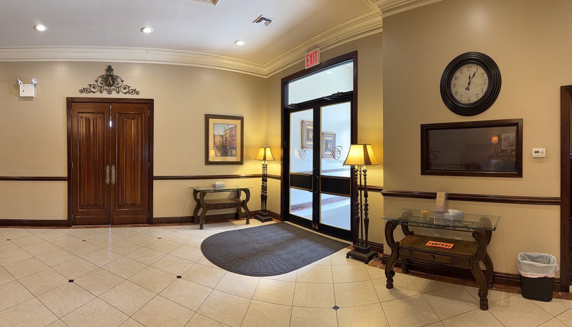 The bright, accessible foyer welcoming families and guests.